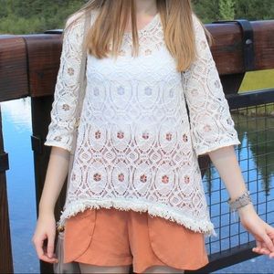 Crochet low back top